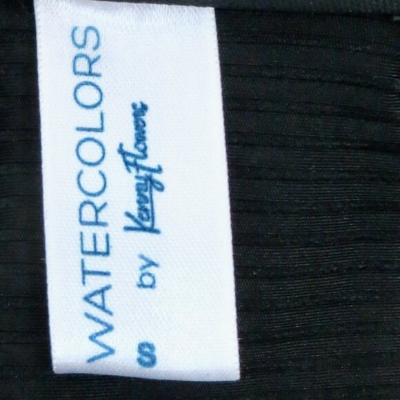 NEW! Kenny Flowers THE Mykonos Soft Eco Luxe Ribbed Bandeau Bikini Top Black S L - Picture 6 of 6